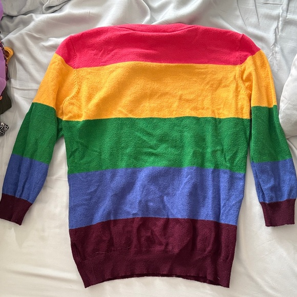 Modcloth Multicolor Striped Crewneck Sweater - Picture 3 of 3